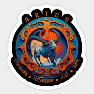 Design for Aries Zodiac Sign_8 Sticker